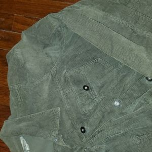 Corduroy Jacket, 1x, Olive Green